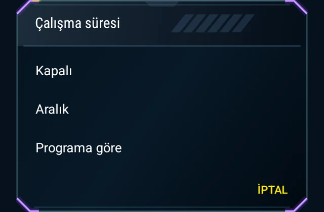 Oyununa uygun bir zamanlama - Saati, çalışma dönemini ve sonraki çalıştırmayı seç.